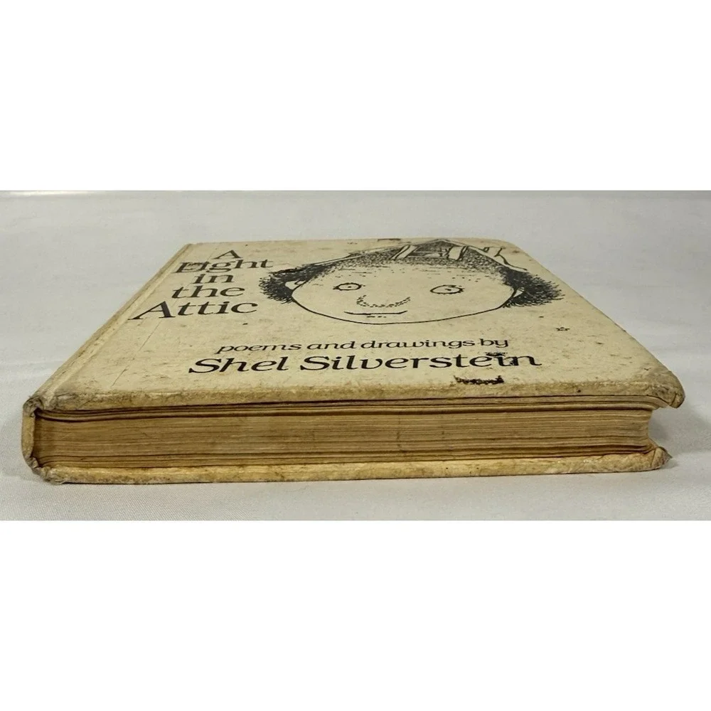 Shel Silverstein A Light in the Attic Book Kids Cream Harpercrest Library Ed